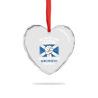 On the 8th Day God Created the Scottish Heart Crystal Glass Ornament Funny Heroic Scotland Pride - Wonder Print Shop