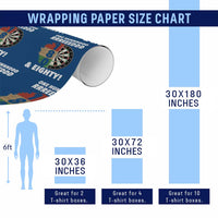 One Hundred And Eighty Wrapping Paper Roll Funny Darts Player Gift - Wonder Print Shop