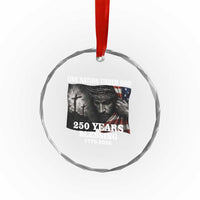 One Nation Under God 250th Anniversary Crystal Glass Ornament American Patriotic Faith