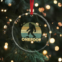 Onefoot Leg Amputee Recovery Crystal Glass Ornament Retro One Foot Bigfoot TS10