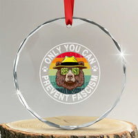 Only You Can Prevent Fascism Crystal Glass Ornament Protect National Parks Bear Resist TS02