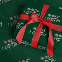 Oops I Darted Wrapping Paper Roll Funny Pub Darts Lover - Wonder Print Shop