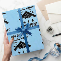 Operation Midnight Hammer Military Wrapping Paper Roll Tactical Warfare Jets Bombers - Wonder Print Shop