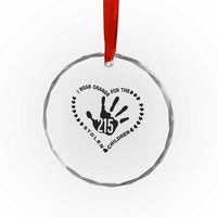 Orange Shirt Day Crystal Glass Ornament I Wear Orange For The Stolen Children 215 Memorial Tribute - Wonder Print Shop