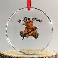 Orange Shirt Day Memorial Bear Crystal Glass Ornament You Are Not Forgotten Stolen Children Tribute TS02