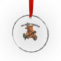 Orange Shirt Day Memorial Bear Crystal Glass Ornament You Are Not Forgotten Stolen Children Tribute TS02