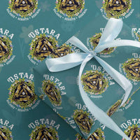 Ostara Balance Rebirth Renewal Wrapping Paper Roll Ostara Pagan Eostre Easter Day Three Hares