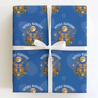Ostara Blessing Pagan Eostre Easter Day Wrapping Paper Roll Spring Moon Rabbit Spring Equinox Festival