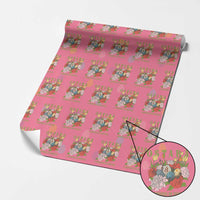 Ostara Eostre Easter Day Wrapping Paper Roll O Equinoccio De Primavera Eggs Flowers