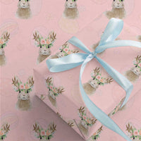 Ostara Pagan Eostre Easter Day Wrapping Paper Roll Rabbit Wolpertinger Spring Equinox Festival
