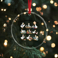 Outnumbered By Boys Funny Goose Mom Life Crystal Glass Ornament Chaos Coordinator Motherhood Mothers Day Gag Gift