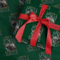 Outta Spells But Not Outta Shells Wrapping Paper Roll Funny Fantasy Meme - Wonder Print Shop