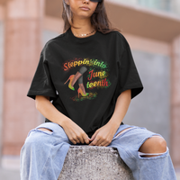 Juneteenth T Shirt Stepping Into Juneteenth African American Black History - Wonder Print Shop