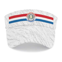Paraguay 2026 Football Sun Visor Cap Vamos La Albirroja