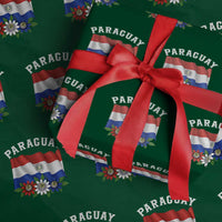 Paraguay Flag Passion Flower Mburucuya Graphic Wrapping Paper Roll Paraguaya Hispanic Latino Heritage Cultura Pride