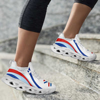 Paraguay Football Clunky Sneakers Flag-Inspired Curve Style