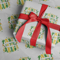 Party in The Jamaica Wrapping Paper Roll Funny Jamaican Independence Day - Wonder Print Shop