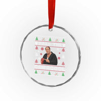 Pass The Gabagool Ugly Christmas Crystal Glass Ornament Retro TV Show Funny - Wonder Print Shop