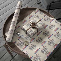 Patriotic Dancing Skeleton Wrapping Paper Roll Dead Inside But Its Freedom