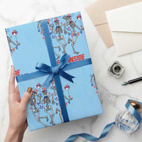 Patriotic Dancing Skeleton Wrapping Paper Roll Dead Inside But Its Freedom