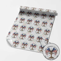 Patriotic Eagle Cross One Nation Under God Wrapping Paper Roll 250th Anniversary