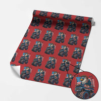 Patriotic Eagle Driving Monster Truck Wrapping Paper Roll 4th of July USA Flag Freedom - Wonder Print Shop