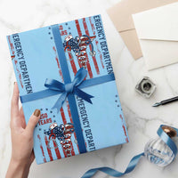 Patriotic ED Nurse Gift Wrapping Paper Roll 250 Years Of Emergency Department