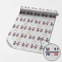 Patriotic France Soccer Fan Wrapping Paper Roll Fierté Football Française