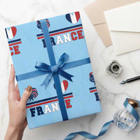 Patriotic France Soccer Fan Wrapping Paper Roll Fierté Football Française
