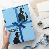 Patriotic Freedom Charlie Kirk Legacy Wrapping Paper Roll It’s OK to Love Your Country - Wonder Print Shop