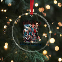 Patriotic Horror Mashup Crystal Glass Ornament America Killing It Since 1776 TS02