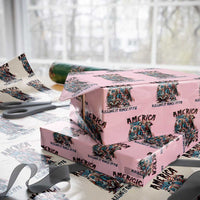 Patriotic Horror Mashup Wrapping Paper Roll America Killing It Since 1776 - Wonder Print Shop