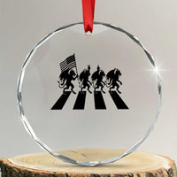 Patriotic Jersey Devil Crystal Glass Ornament New Jersey Cryptid Gift