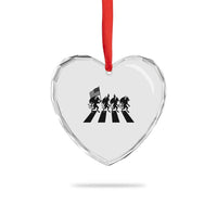 Patriotic Jersey Devil Heart Crystal Glass Ornament New Jersey Cryptid Gift