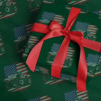 Patriotic Monster Truck Polka Dot Wrapping Paper Roll Dot Day Gift