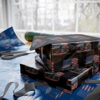 Patriotic Monster Truck Polka Dot Wrapping Paper Roll Dot Day Gift