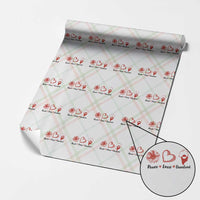 Peace Love Greenland Wrapping Paper Roll Sunflower Flag Stand With Greenland