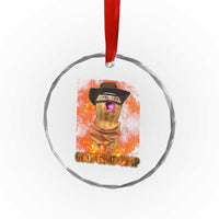Peanut Goop Meme Crystal Glass Ornament Funny Bungulator - Wonder Print Shop