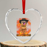 Peanut Goop Meme Heart Crystal Glass Ornament Funny Bungulator - Wonder Print Shop