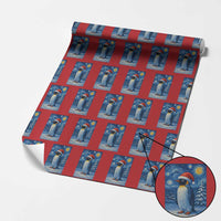 Penguin Xmas Wrapping Paper Roll Starry Night Van Gogh - Wonder Print Shop