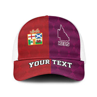 Personalised British Lions Australia Queensland Mesh Trucker Cap Sporty Style - Wonder Print Shop