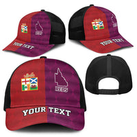 Personalised British Lions Australia Queensland Mesh Trucker Cap Sporty Style - Wonder Print Shop