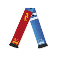 Personalized Argentina and Spain Football Mashup Soccer Scarf Final 2026