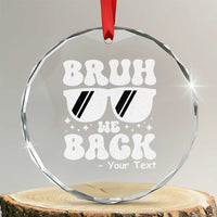 Personalized Back To School Crystal Glass Ornament Custom Name Happy First Day Of School TS10