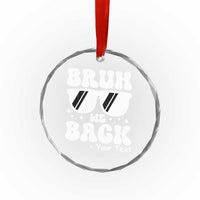 Personalized Back To School Crystal Glass Ornament Custom Name Happy First Day Of School - Wonder Print Shop