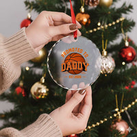 Personalized Basketball Daddy Crystal Glass Ornament Custom Number First Time Dad Pregnancy Announcement