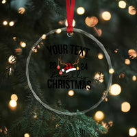 Personalized Matching Family Xmas Crystal Glass Ornament Custom Name Xmas Gift TS10