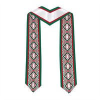 Personalized Mexico Graduation Stole Coat of Arm Aztec Pattern