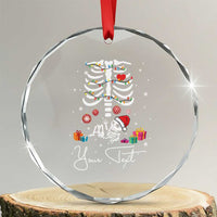 Personalized Pregnancy Announcement Crystal Glass Ornament Custom Name Maternity Christmas Skeleton Baby Monster Mom To Be Tee TS10