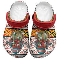 Romania Christmas Clogs Shoes Romanian Folk Mask - Wonder Print Shop
